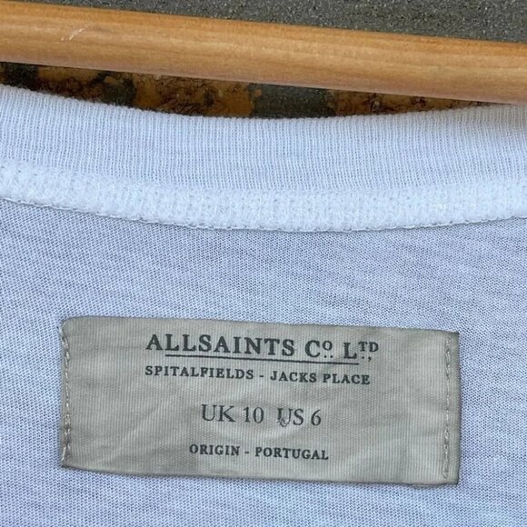 all saints oversize top size 6 - Picture 5 of 10